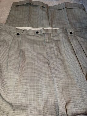 Men’s 2X 40X34 plaid wide leg cargo pants